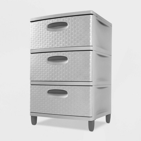 STERILITE TOWER 3DRAWER GREY