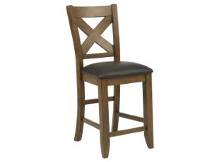 ACORN COTT HIGH XBACK STOOL BRN