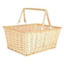 OPEN TOP MARKET BASKET W/HANDLES