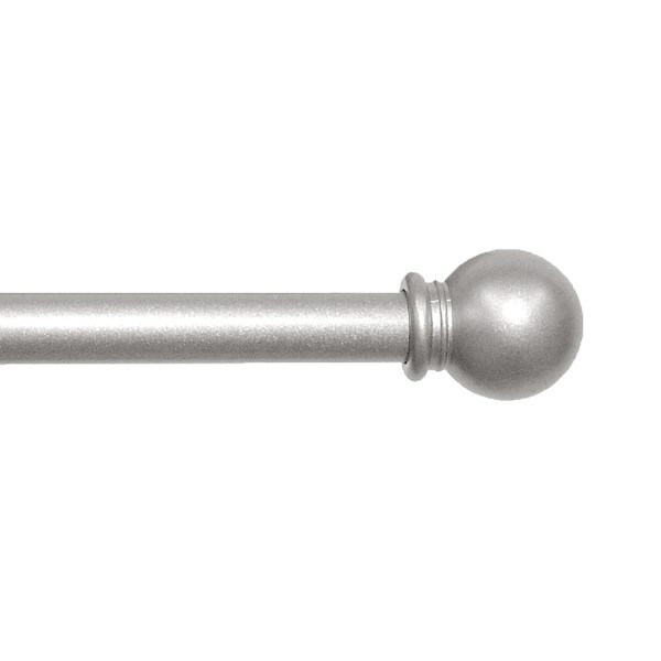 CURTAIN ROD NICKEL BALL 28-48