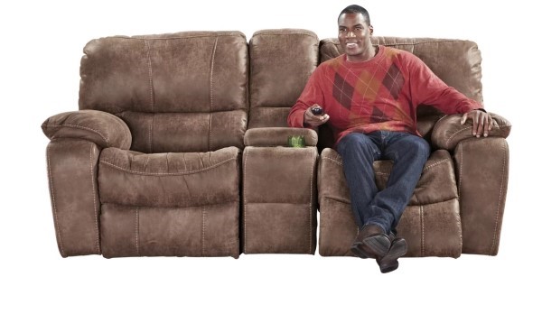 Alpen Ridge Microfiber Glider Manual Reclining Loveseat