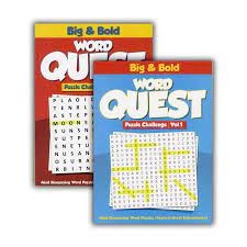 WORD QUEST PUZZLES BOOK BIG/BOLD