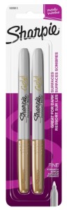 Sharpie 1823813 Permanent Marker, Fine Gold Lead/Tip