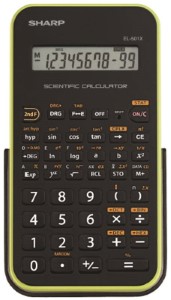 Sharp EL501XBGR Scientific Calculator, LCD, 10 Display, LR1130 Battery