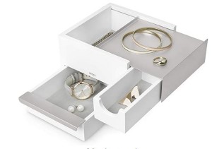 MINI STOWIT JEWEL BOX WHT/NICKEL