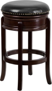 29"HIGH BACKLESS BARSTOOL BLACK