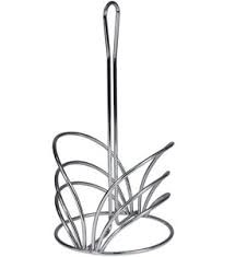 FLOWER PAPER TOWEL HOLDER CHROME