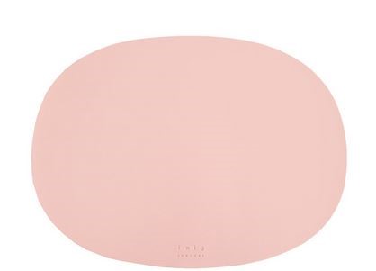 OVAL PLACEMAT BLUSH 18X13