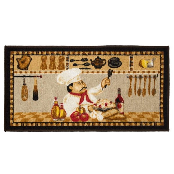 2PC WINE CHEF KITCHEN RUG SET