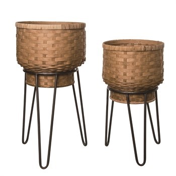 BAMBOO PLANTERS 2PC