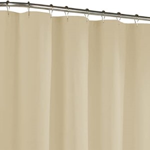 FABRIC SHOWER CURTAIN LINER BEIG