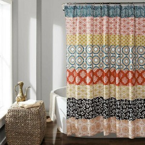 EMERY CANVAS SHOWER CURTAIN 70X7