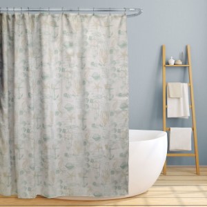 JAMIE CANVAS SHOWER CURTAIN 70X7