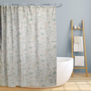 JAMIE CANVAS SHOWER CURTAIN 70X7