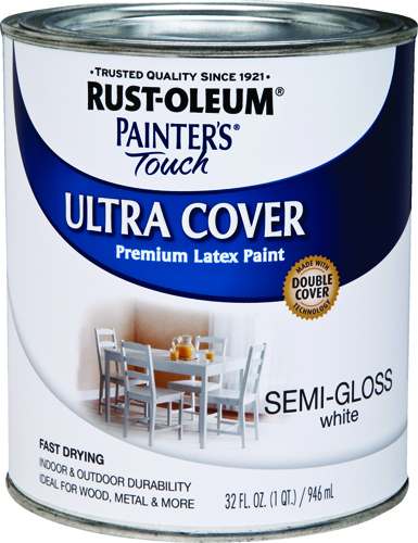 RUST-OLEUM PAINTER'S TOUCH ULTRA-COVER MULTI-PURPOSE ENAMEL PAINT, WHITE