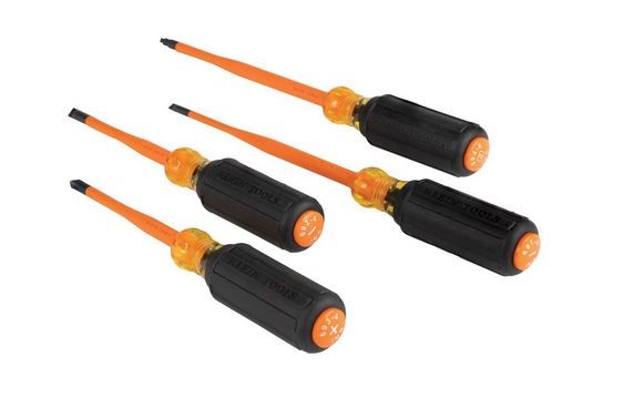 KLEIN SLIM-TIP SCREWDRIVER 4PC