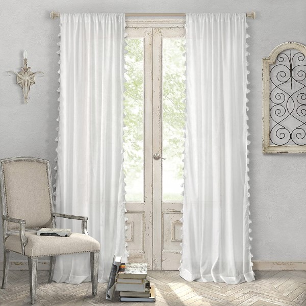 CARLIN ES RD CURTAIN WHITE 55X84