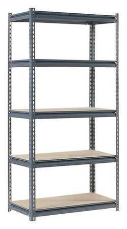 ProSource RCK36X18X72GRY 5 Shelf Shelving Unit | 18X36X72in | Gray