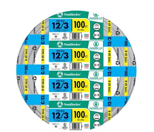 WIRE 12-3 X 100FT UFG/W GROUND