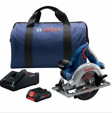 Bosch 18V 6-1/2 In. Circular Saw Kit with (1) CORE18V 4.0 Ah Compact Battery