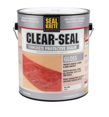 Seal Krete Clear Hi Gloss Concrete Paint, 1 Gal.