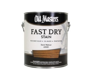 Old Masters 61001 Fast Dry Stain, Dark Walnut, Liquid, 1 Gal