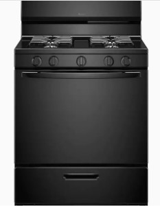 AMANA 4B BLACK GAS STOVE 30"