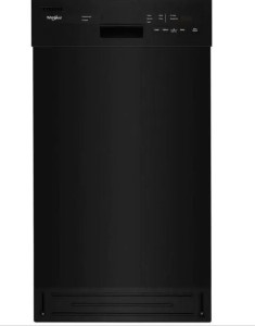 WHIRLPOOL 18"B/I DISHWASHER BLK