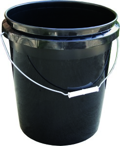 ENCORE Plastics 250003 Paint Pail, 5 gal Capacity, Plastic, Black