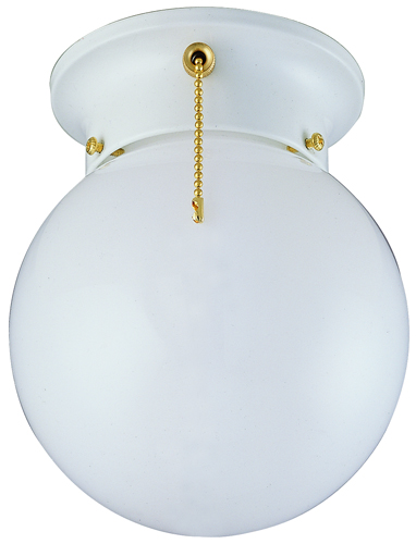 Boston Harbor Dimmable Ceiling Light Fixture With Pull Chain, (1) 60/13 W