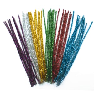 CHENILLE STEMS 50CT METALLIC