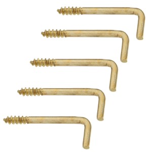 SQUARE SCREW HOOK BRASS