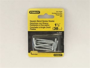 SQUARE SCREW HOOK 1-1/2