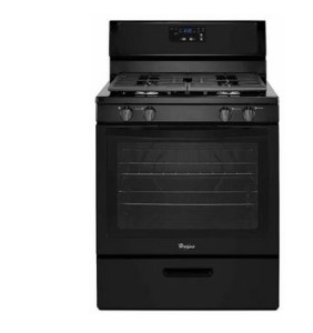 WHIRLPOOL 30" GAS RANGE F/S BLAC