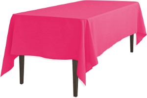 HARRIET FUSCHIA TABLECLOTH ASST