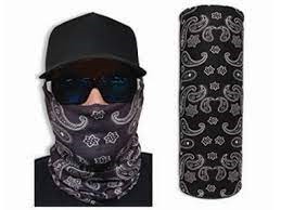 FACE GUARD BLACK PAISLEY