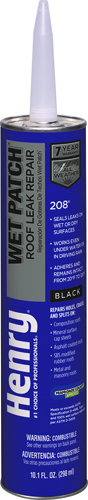 Henry Wet Patch 208 Series HE208004 Roof Cement, 11 fl-oz Cartridge