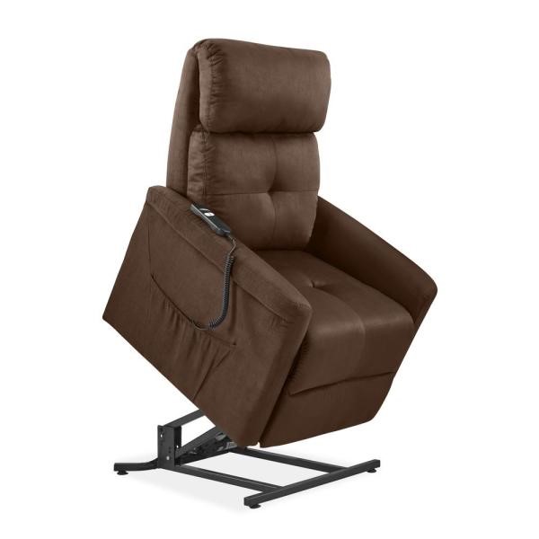 LIFTUP CHAIR BROWN MICROFIBRA