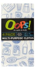 OOPS CLOTH KIT 4PK BLUE