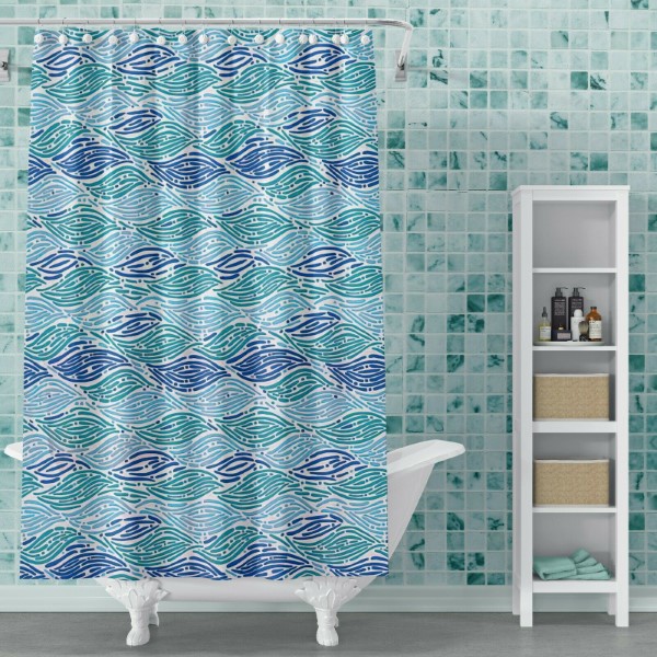 Saylor Printe Peva Curtain 70x72