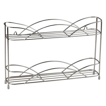 WALL MOUNT 2-TIER SPICK RACK CHR