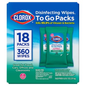 CLOROX WIPES TO GO PACK 20WIPES