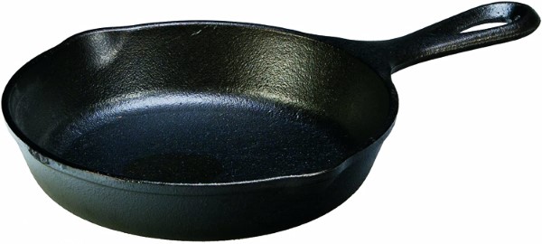 Lodge L3SK3 Seasoned Skillet, 6-1/2 in Dia, Iron, Black