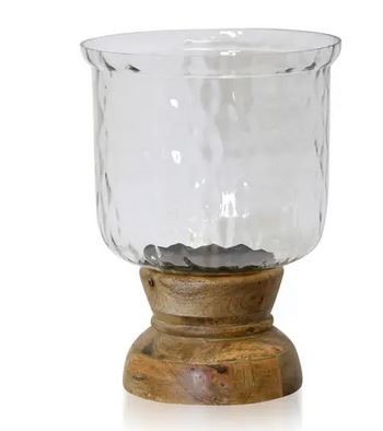 NATURAL WOOD Candle Holder Large