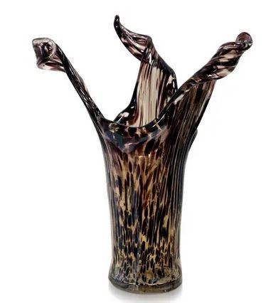 3PT TORTOISE SHELL MURANO VASE