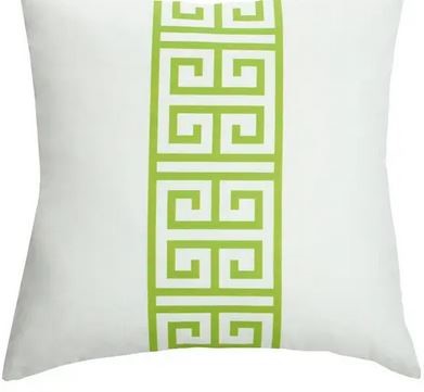 DANN FOLEY White/Lemon Pillow