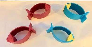 School Of Fish Napkin Rings S/4