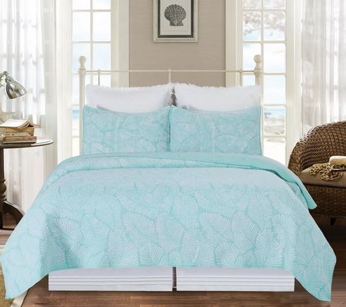 Blue Tropics F/Q Quilt Set