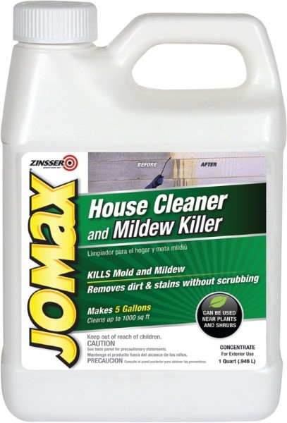 ZINSSER JOMAX 60104 House Cleaner and Mildew Killer, 1 qt Bottle