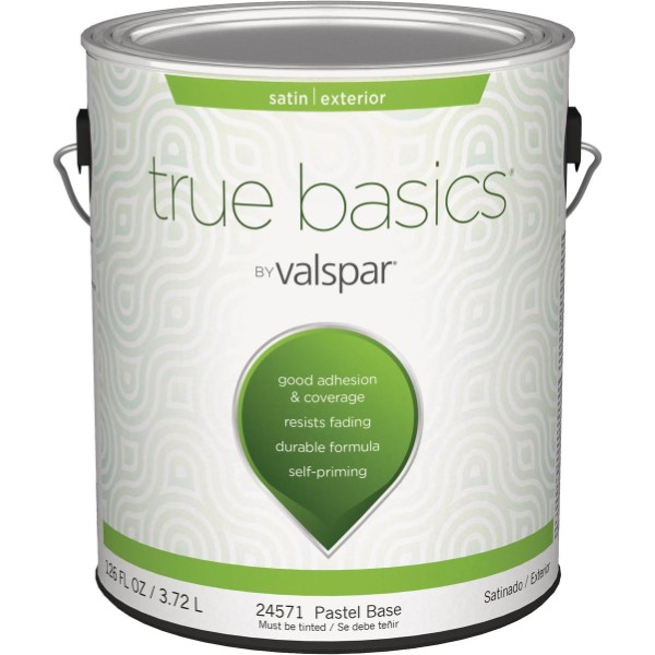 True Basics by Valspar Satin Exterior House Paint, 1 Gal